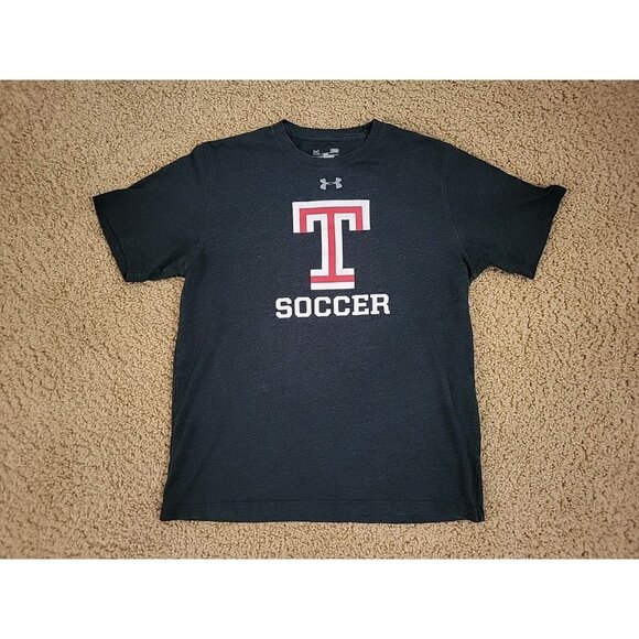 Under Armour Men's T-Shirt Short Sleeve Size L Athletic Graphic Logo Shirt Gray - Picture 1 of 13